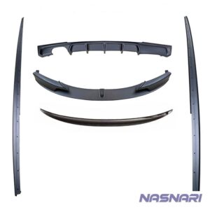 BMW 3 Series F30 M Sport 2012-2018 Gloss Black M Performance Aero Front Splitter, Side Skirt Extensions, Rear Diffuser, Boot Spoiler