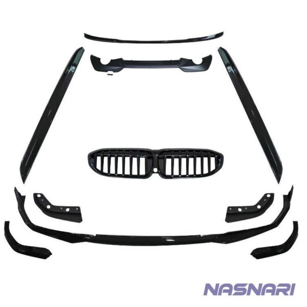 image of BMW 3 Series G20 M Sport 2019-2022 Gloss Black M Performance Full Aero Kit