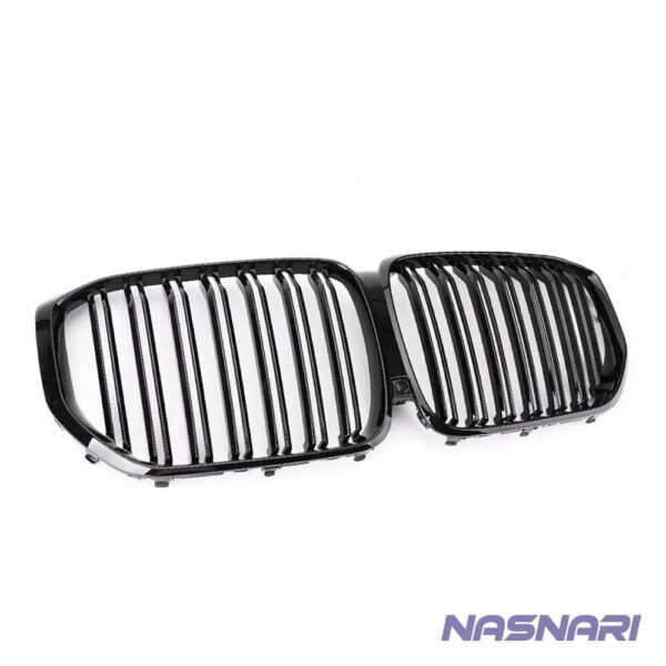 image of BMW X5 G05 2019-2022 Gloss Black Double Slat Grilles