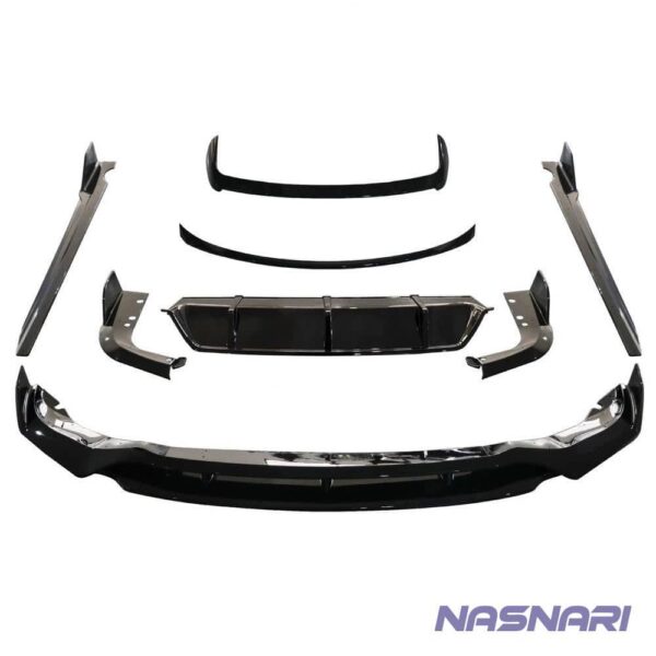 image of BMW X5 G05 M Sport 2019-2022 Gloss Black M Performance Aero Front Splitter, Side Skirt Extensions, Rear Diffuser, Roof and Boot Spoiler